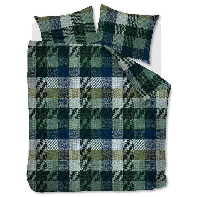 Beddinghouse Dekbedovertrek Beckett Blue Green 240x200/220