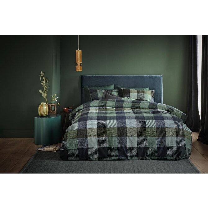 Beddinghouse Housse de Couette Beckett Bleu Vert 260x200/220 Beddinghouse Housse de Couette Beckett Bleu Vert 260x200/220