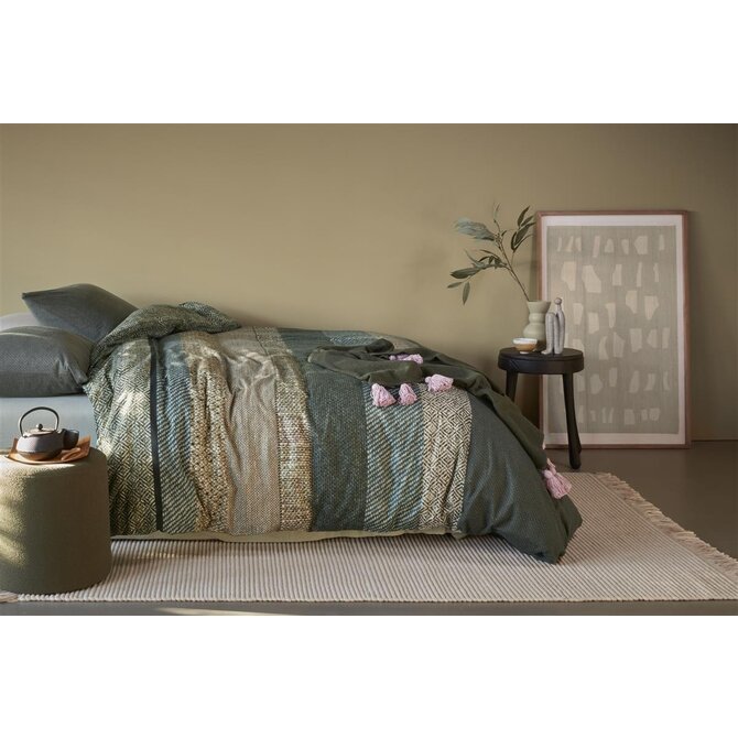 Beddinghouse Housse de Couette Enzo Vert 140x200/220