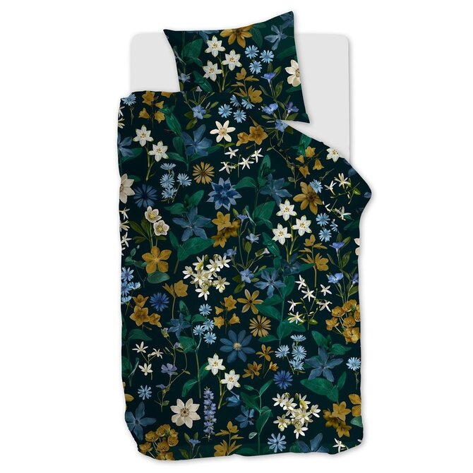 Beddinghouse Housse de Couette Eve Bleu Vert 200x200/220