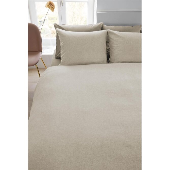 Beddinghouse Dekbedovertrek Frost Light Sand 200x200/220 Beddinghouse Dekbedovertrek Frost Light Sand 200x200/220
