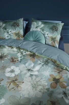 Beddinghouse Housse de Couette Lou Bleu Vert 200x200/220
