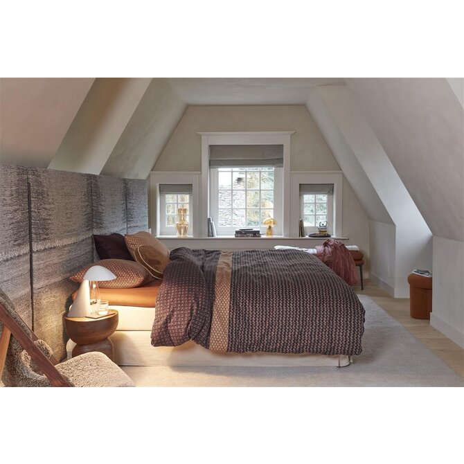 Beddinghouse Housse de Couette River Rouge Foncé 200x200/220