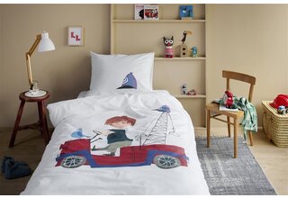 Beddinghouse x Fiep Amsterdam Dekbedovertrek Rondjes Rijden 140x200