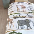 Beddinghouse Beddinghouse x Hanneke de Jager Kinderdekbedovertrek Jeep Safari Naturel 140x200