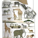 Beddinghouse Beddinghouse x Hanneke de Jager Kinderdekbedovertrek Jeep Safari Naturel 140x200