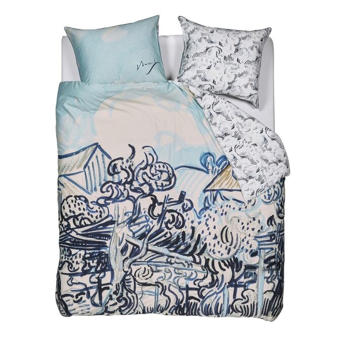 Beddinghouse x Van Gogh Museum Vieux Vignoble Housse de Couette Bleu 140x200/220