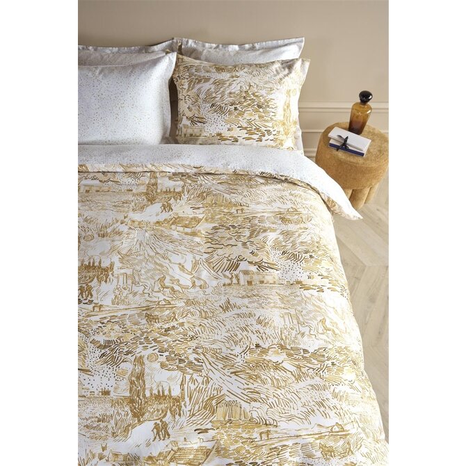 Beddinghouse x Van Gogh Museum Champs de Semis Housse de Couette Ocre 240x200/220