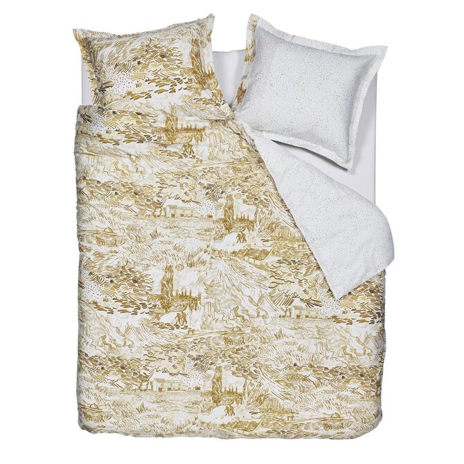 Beddinghouse x Van Gogh Museum Champs de Semis Dekbedovertrek Oker 240x200/220