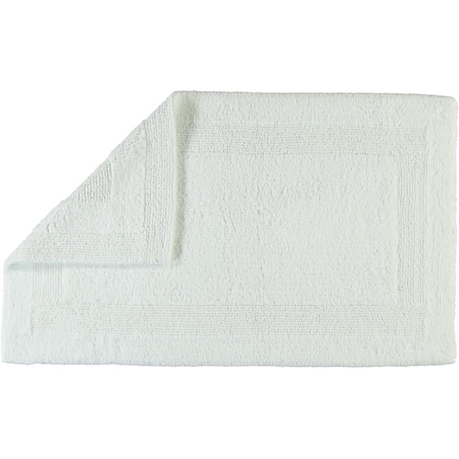 Cawo Tapis de Bain Luxe 1000 Réversible Tapis de Bain Blanc 70x120