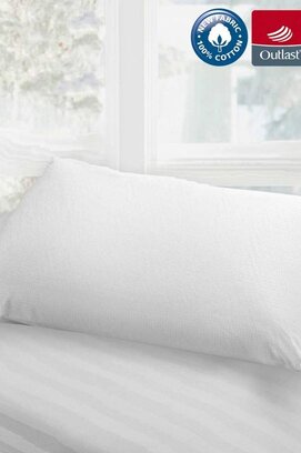 Velfont Outlast Taie d'Oreiller Régulateur Thermique Blanc 60x70