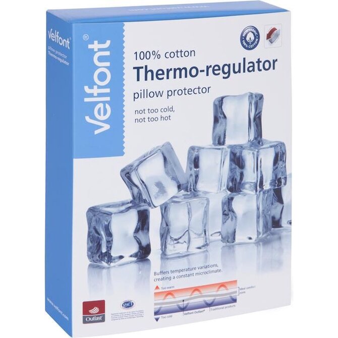 Velfont Outlast Kussensloop Thermo Regulator  Wit 60x70 Velfont Outlast Kussensloop Thermo Regulator  Wit 60x70