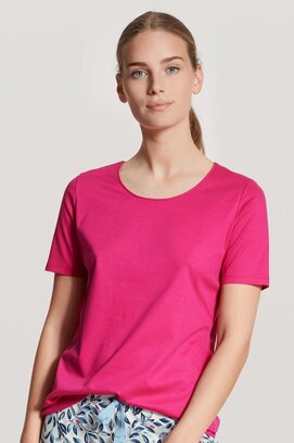 Calida Haut de pyjama court pour femmes 14038 Rose Vif L
