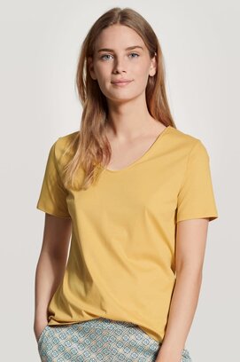 Calida Haut de pyjama pour femme court 14051 Sunny Yellow (44/46) M