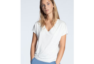 Calida Dames pyjamatop kort 14337 Wit (44/46) M