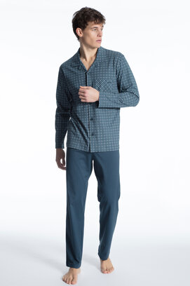 Pyjama pour homme Calida 40863 Blue Wing Teal S