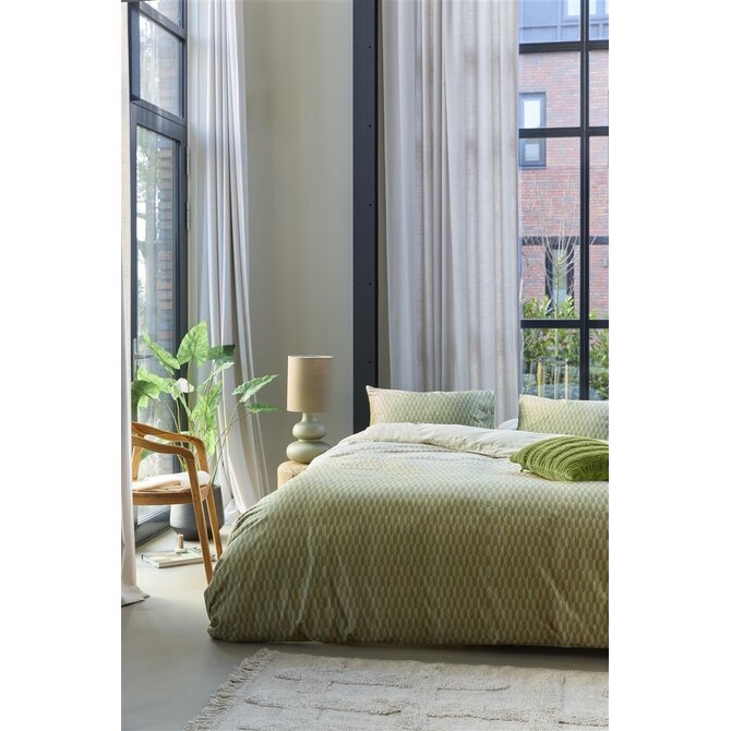 Beddinghouse Housse de Couette Nora Verte 140x200/220 Beddinghouse Housse de Couette Nora Verte 140x200/220