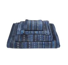 Pip Studio Serviette de douche à motif géométrique Bleu foncé 70x140 cm