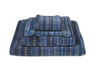 Pip Studio Geometric Print handdoek Donkerblauw 55x100 cm