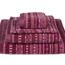 Pip Studio Pip Studio Serviette de douche à motif géométrique Rose foncé 70x140 cm
