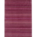 Pip Studio Pip Studio Geometric Print handdoek Donkerroze 55x100 cm