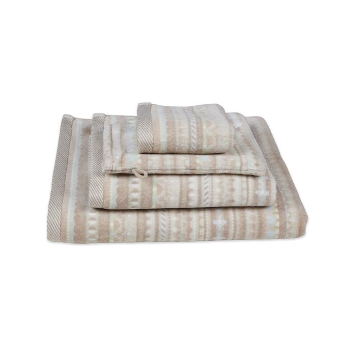 Pip Studio Serviette de douche à motif géométrique Sable 70x140 cm