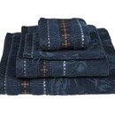 Pip Studio Pip Studio Serviette de douche Jasmin Jacquard Bleu Foncé 70x140 cm