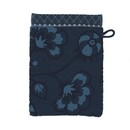 Pip Studio Pip Studio Jasmin Jacquard washandje Donkerblauw 16x22 cm