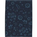 Pip Studio Pip Studio Serviette Jasmin Jacquard Bleu Foncé 55x100 cm