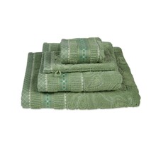 Pip Studio Jasmin Jacquard serviette invité Vert 30x50 cm