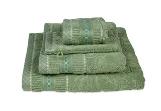 Pip Studio Jasmin Jacquard serviette invité Vert 30x50 cm