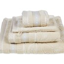 Pip Studio Pip Studio Jasmin Jacquard serviette invité Sable 30x50 cm