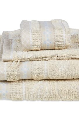 Pip Studio Jasmin Jacquard serviette invité Sable 30x50 cm