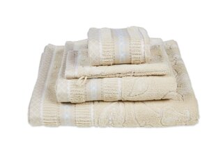 Pip Studio Jasmin Jacquard serviette invité Sable 30x50 cm