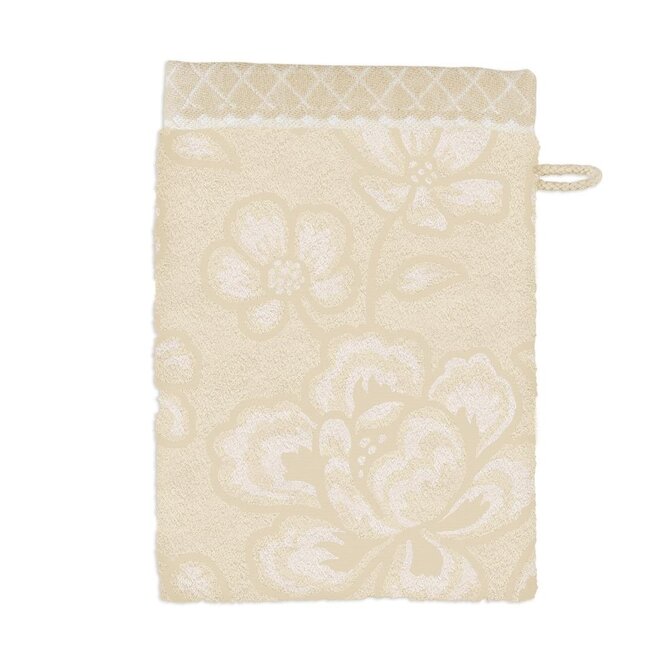 Pip Studio Jasmin Jacquard washandje Zand 16x22 cm