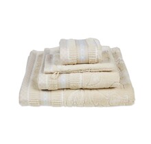 Pip Studio Jasmin Jacquard handdoek Zand 55x100 cm