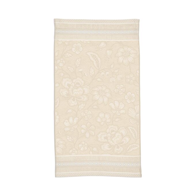 Pip Studio Jasmin Jacquard handdoek Zand 55x100 cm Pip Studio Jasmin Jacquard handdoek Zand 55x100 cm