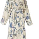 Pip Studio Pip Studio Secret Garden Bathrobe badjas Witblauw XS