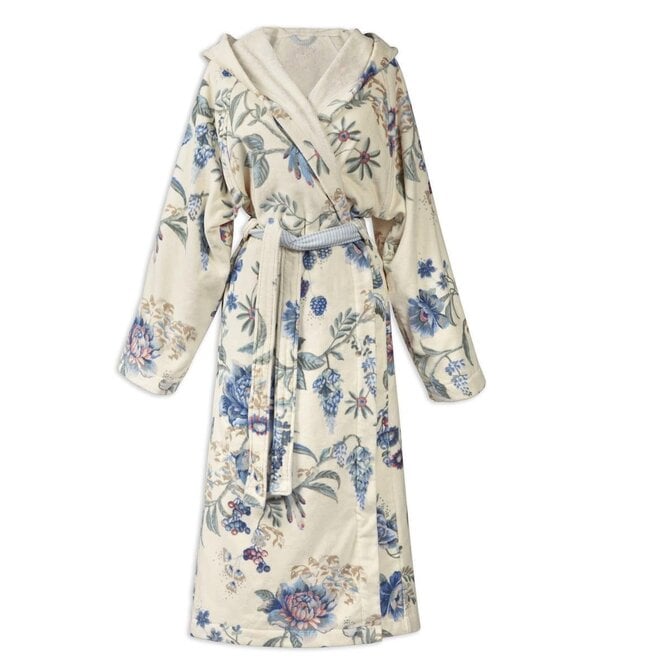 Pip Studio Secret Garden Bathrobe badjas Witblauw M