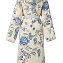 Pip Studio Pip Studio Secret Garden Bathrobe badjas Witblauw XXL