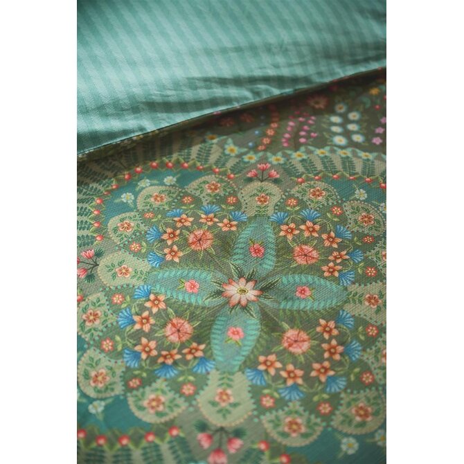 Pip Studio Housse de Couette Alfombra Vert 200x200/220