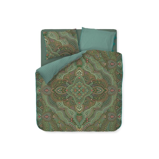 Pip Studio Housse de Couette Alfombra Vert 200x200/220