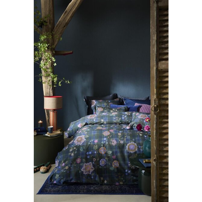 Pip Studio Dekbedovertrek Flores Felices Donkerblauw 140x200/220