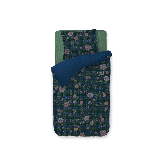 Pip Studio Dekbedovertrek Flores Felices Donkerblauw 200x200/220 Pip Studio Dekbedovertrek Flores Felices Donkerblauw 200x200/220