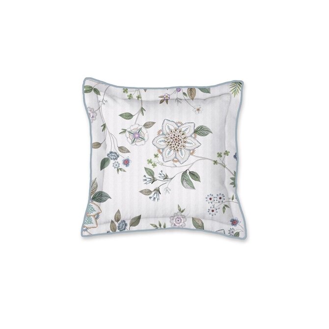 Coussin carré Pip Studio Flores Bailando Blanc cassé 45x45 cm