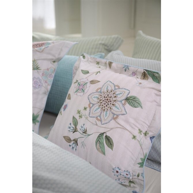 Pip Studio Flores Bailando vierkant sierkussen Gebroken wit 45x45 cm