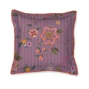 Pip Studio Coussin carré décoratif Pip Studio Flores Bailando Violet 45x45 cm
