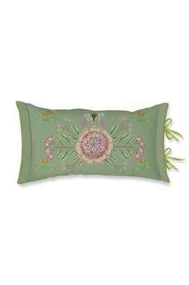 Pip Studio Bamboleo sierkussen Groen 35x60 cm