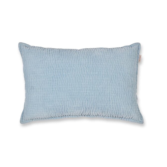 Coussin décoratif Velvet Sky Pip Studio Bleu Clair 40x60 cm