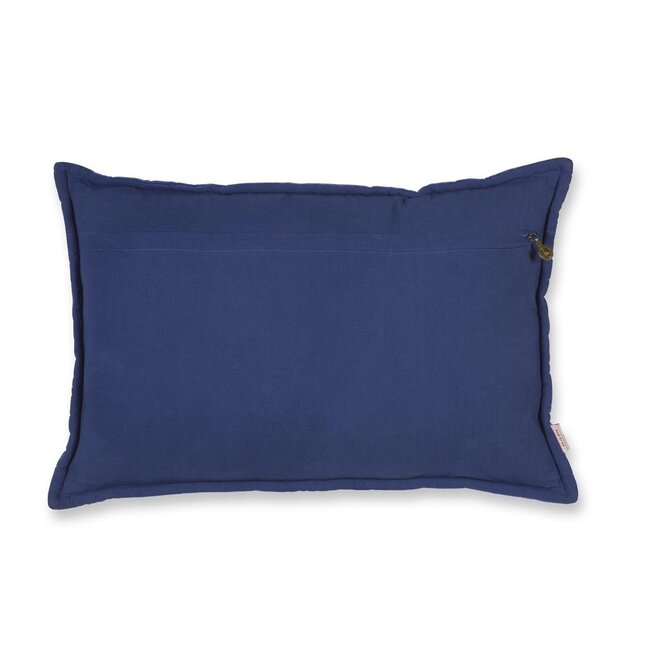Pip Studio Velvet Sky sierkussen Donkerblauw 40x60 cm